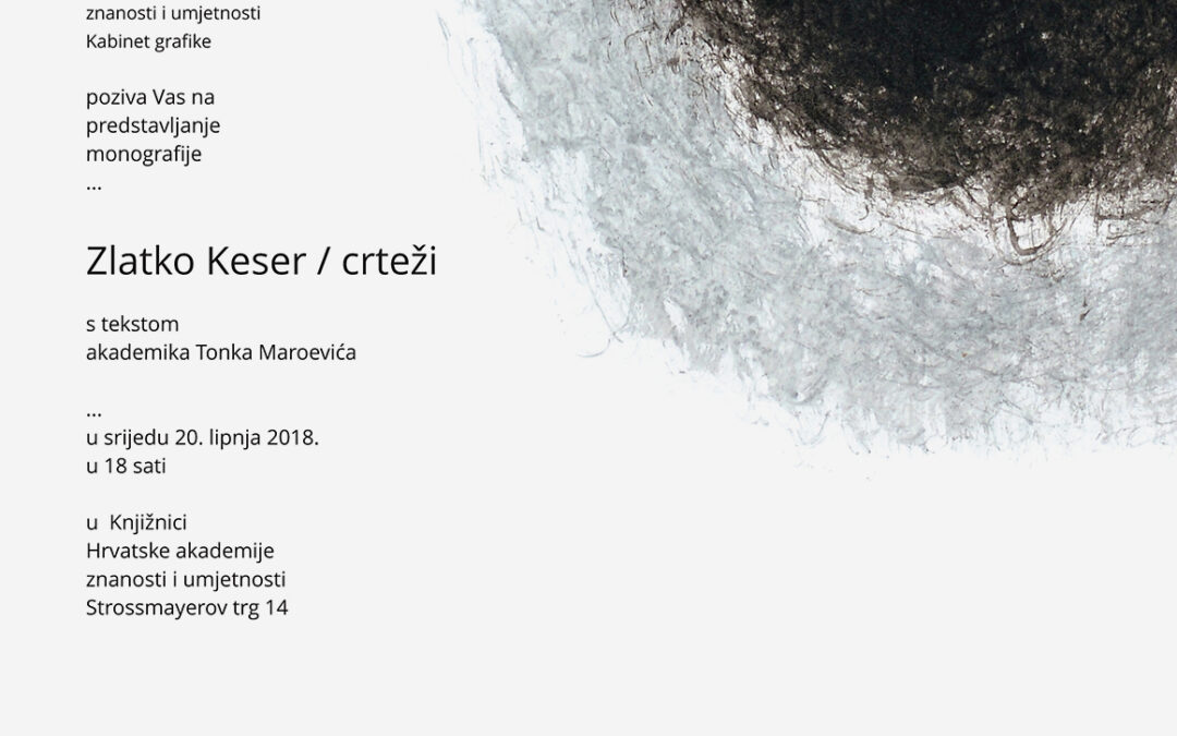 Predstavljanje monografije: “Zlatko Keser – crteži”