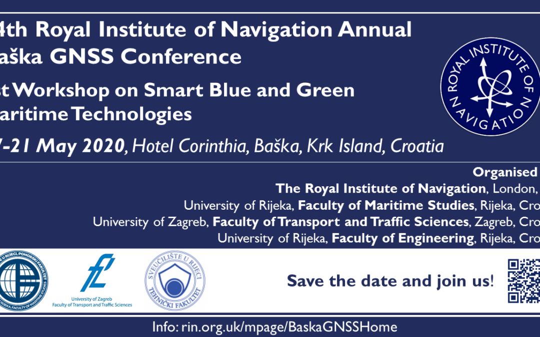 HATZ supokrovitelj konferencije “14th Baška GNSS Conference” – 17.-21. svibnja 2020.