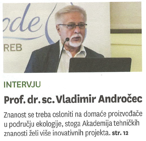 Intervju prof. dr. sc. Vladimira Andročeca – “Znanost se treba više osloniti na iskustva domaćih proizvođača!”