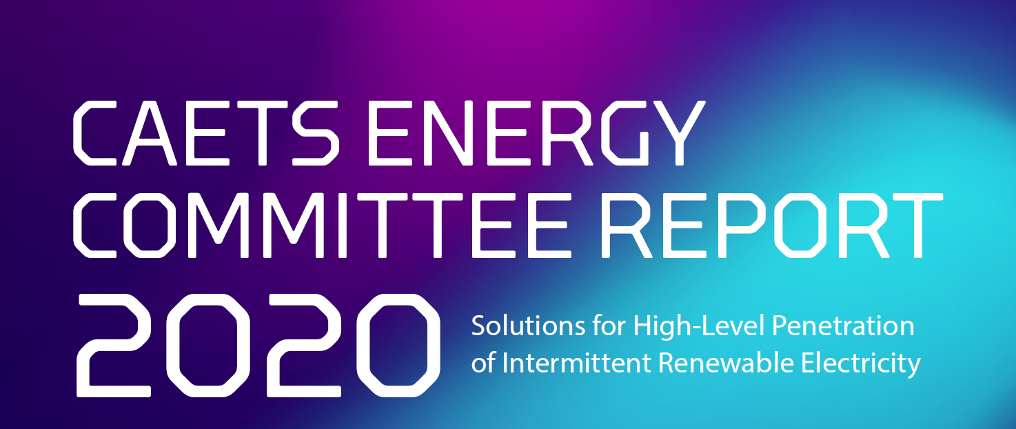 CAETS 2020 Report Executive Summary – „Solutions for High-Level Penetration of Intermittent Renewable Electricity“