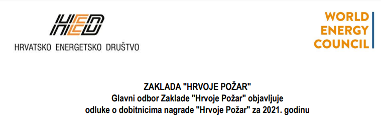 Prof. dr. sc. Željko Tomšić – dobitnik nagrade “Hrvoje Požar” za 2021. godinu