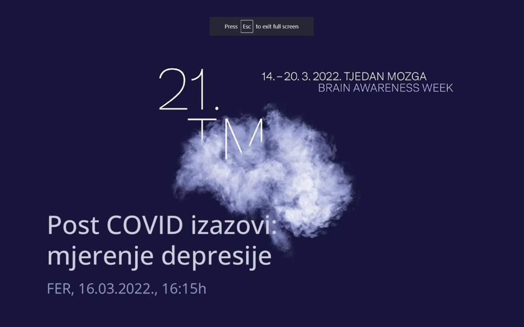 Održano predavanje povodom Tjedna mozga – prof. dr. sc. Mario Cifrek