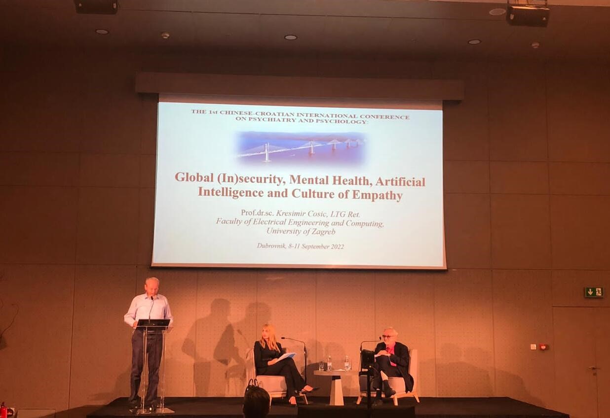 Prof. dr. sc. Krešimir Ćosić održao predavanje na skupu „The 1st Chinese-Croatian international Conference on Psychiatry and Psychology (CCICPP 2022)“