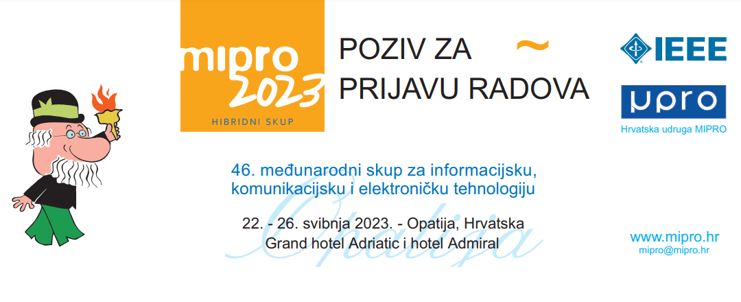 46. međunarodni skup MIPRO 2023 – poziv za prijavu radova!