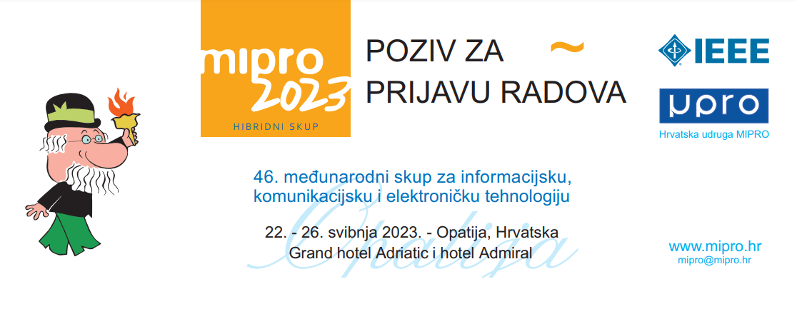 46. međunarodni skup MIPRO 2023 – poziv za prijavu radova!