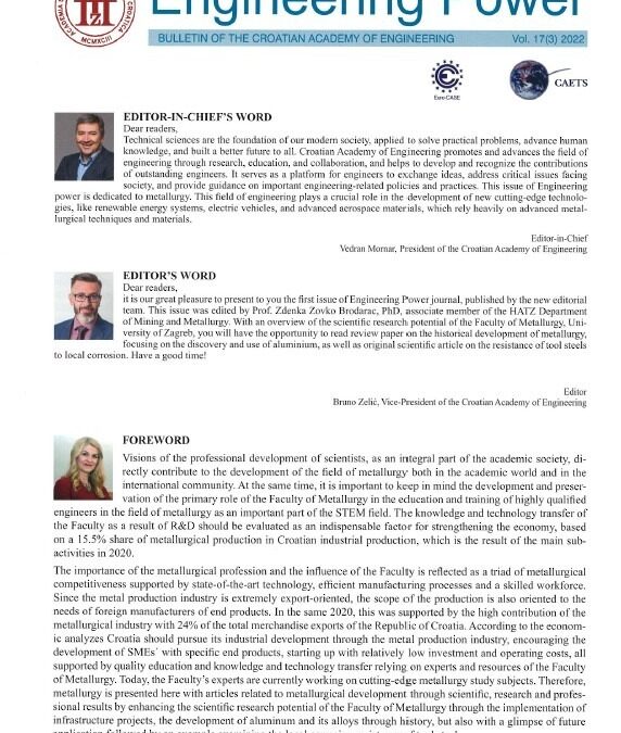 Engineering Power, Vol. 17(3) 2022