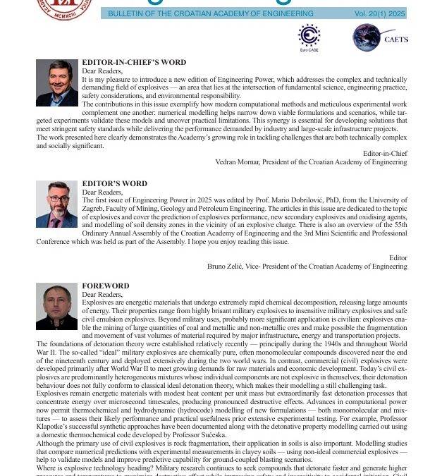 Engineering Power, Vol. 20(1) 2025